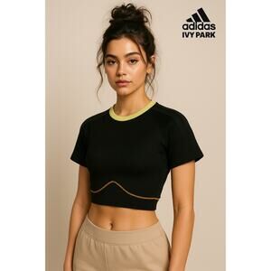 Adidas Ivy Park Black Cropped Top Sz. S